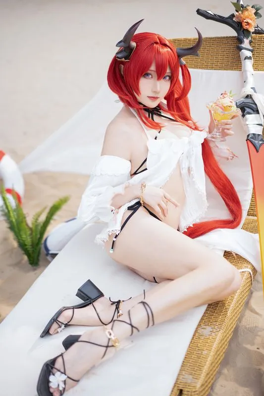 [瓜希酱] [37P+12S - 354MB] 明日方舟 - 史尔特尔-Gallery Cosplay