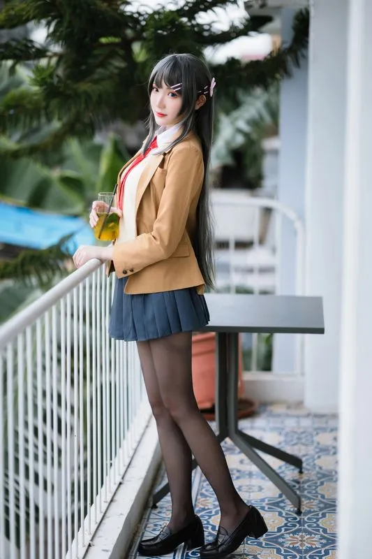 [瓜希酱] [22P - 99MB] 青春猪头少年 - 樱岛麻衣