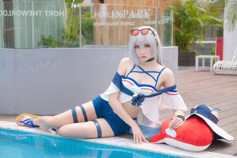 [瓜希酱] [21P+3S - 117MB] 明日方舟 - 斯卡蒂-Gallery Cosplay