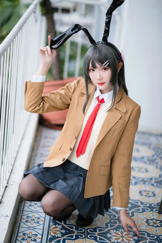 [瓜希酱] [22P - 99MB] 青春猪头少年 - 樱岛麻衣