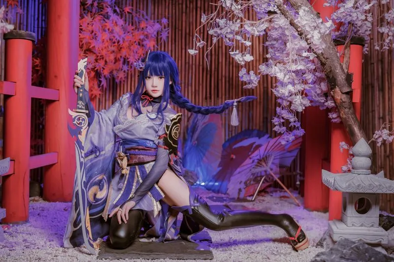 [桜桃喵] [46P+5S - 786MB] 原神 - 雷电将军-Gallery Cosplay