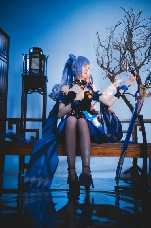 [桜桃喵] [28P - 400MB] 原神 - 刻晴-Gallery Cosplay