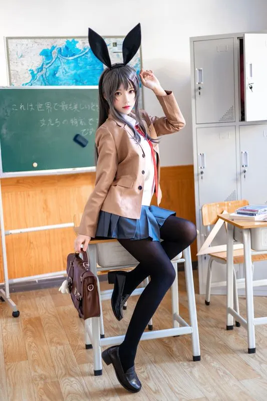 [桜桃喵] [52P - 483MB] 青春猪头少年 - 樱岛麻衣-Gallery Cosplay