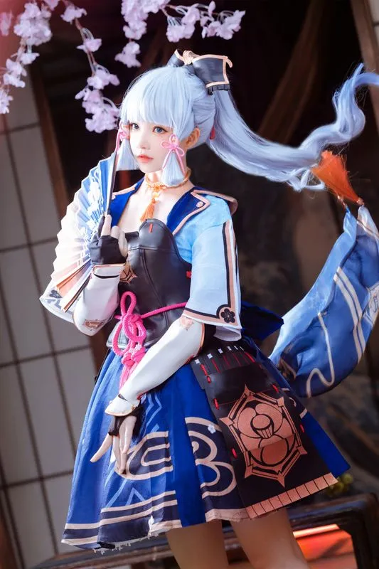 [桜桃喵] [34P - 483MB] 原神 - 神里绫华-Gallery Cosplay
